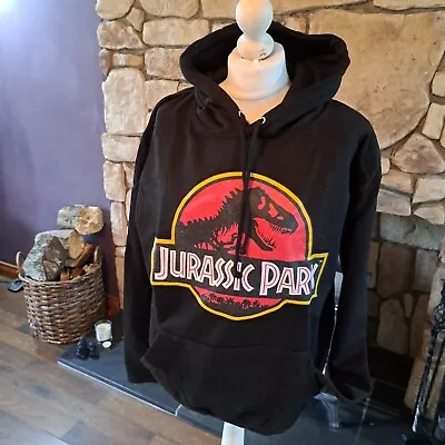 Buy Jurassic World Universal City Studios Print Hoodie Size L Black BNWT • 29.99£