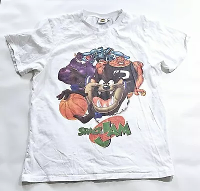 Buy Spacejam Mens White T-shirt, Top ,Size Medium, Taz, Looney Tunes Graphic Design  • 3.99£