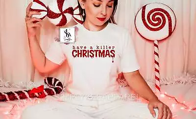 Buy Creepy Christmas T-Shirt, Have A Killer Christmas Shirt, Goth, Horror, Krampus • 21.20£