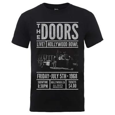 Buy The Doors T-Shirt Advance Final Hollywood Bowl Jim Morrison Official Black New • 14.95£