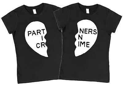 Buy Partners In Crime 2 Matching T-Shirts BFF Best Friends Sisters Bestie Gift Set • 24.99£