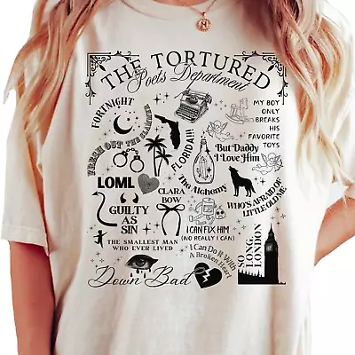 Buy Tortured Poets TTPD Merch Department Tan Tee Swift Swiftie Taylor Shirt TAN • 20.27£