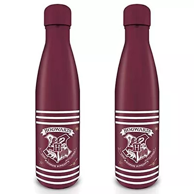 Buy HARRY POTTER Metal Drinks Bottle Hogwarts Crest & Stripes 540ml - Official Merch • 16.56£