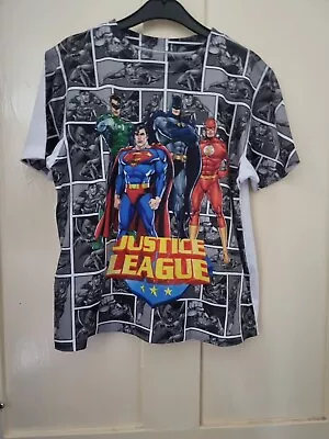 Buy Boys DC Comics Justice League T Shirt. Age 11-12 Years. Super Heroes. • 0.99£
