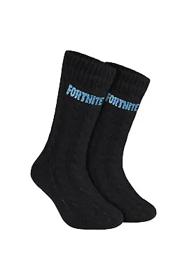 Buy Fortnite Mens Fluffy Slipper Ankle Socks Comfortable Warm Casual Footwear • 14.49£