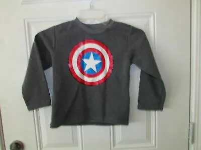 Buy Marvel Captain America Avengers Gray Sweatshirt Boy's SZ 6 New • 4.79£