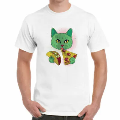 Buy Cosmic Cat - T-Shirt (SB) | Pizza Taco Space Illustration Magic • 13.99£