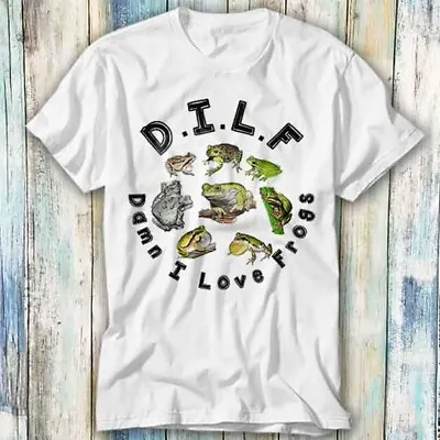 Buy Frog Lover DILF Man I Love Frogs T Shirt Meme Gift Top Tee Unisex 960 • 6.35£