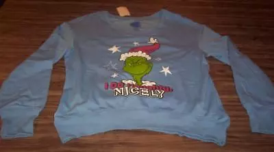 Buy WOMEN'S TEEN THE GRINCH WHO STOLE CHRISTMAS Crew Sweatshirt XL NEW W/ TAG • 28.35£