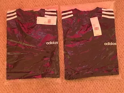 Buy Adidas Essentials 3 Stripe T Shirt Black Mens Size Large • 17£
