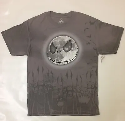 Buy BNWT Disney Parks Nightmare Before Christmas Jack Skellington T-shirt Gray Sz XL • 21.16£