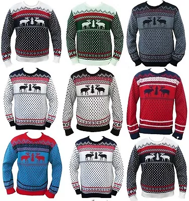 Buy New Unisex Men Women Santa Xmas Christmas Novelty Fairisle Jumper Sweater • 13.95£