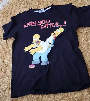 Buy The Simpsons Why You Little T-Shirt S Black  • 10£