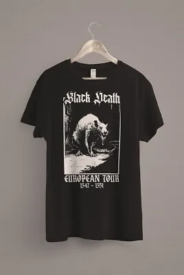 Buy Black Death T-Shirt |Gothic Grunge Clothing | Horror Goth Aesthetic | • 25.81£