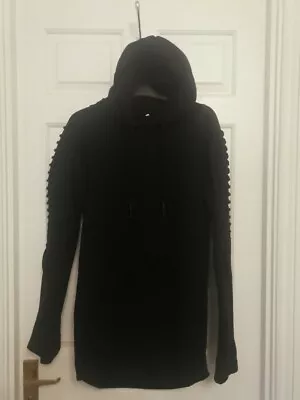 Buy Black Stylish Pullover Hoodie Size M  Very Good Condition  • 8£
