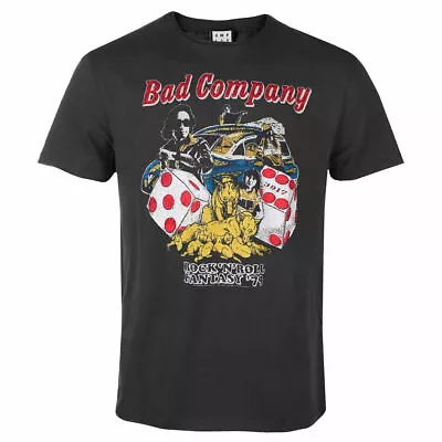 Buy Amplified Bad Company Rock N Roll Fantasy Mens Charcoal T Shirt Bad Company Tee • 19.95£
