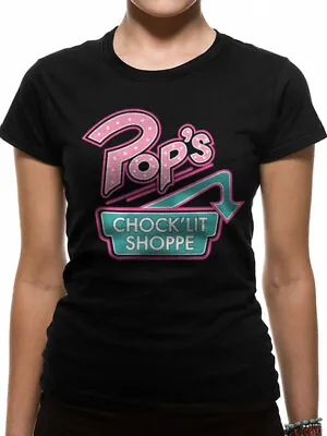 Buy Official Archie Comics - Riverdale Pop's Chock'lit Shoppe Logo Black T-shirt • 14.99£