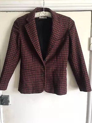 Buy Vintage JH Collectibles Red And Black Check Blazer, Size 12 • 25£
