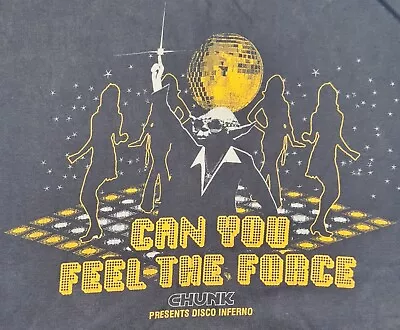 Buy Star Wars Chunk T-shirt Mens Medium.  Yoda Can You Feel The Force. Disco Inferno • 9.99£