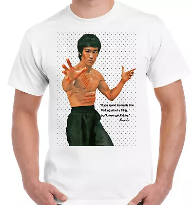 Buy Bruce Lee T Shirts Short Sleeve Tee MARTIAL ARTS KUNG FU Boxing Mens T-shirt • 9.49£