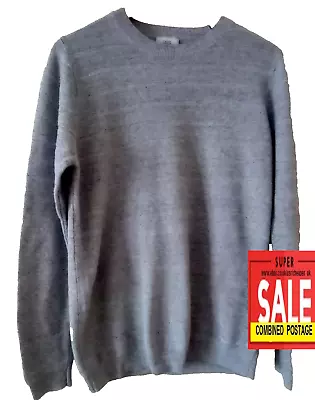 Buy NEXT Mens Grey Small Jumper Pullover Cotton Smart Formal Casual 68 Cm • 7.98£