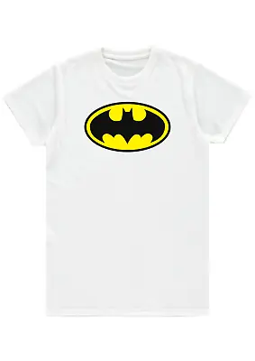 Buy Batmanlogo T-shirt Dc Comics Superhero Mens Unisex Birthday Gift Polyester S M L • 11.99£