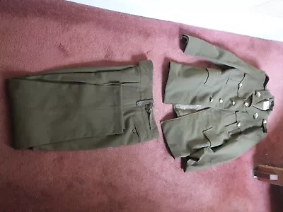 Buy British Army Khaki  No 2 Dress Uniform,  Jacket, Trousers, Belt & Tie . • 9.99£