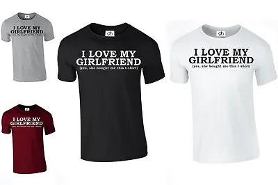 Buy I Love My Girlfriend Mens T Shirt Funny Valentines Day Boyfriend Gift(gf,tshirt) • 5.99£