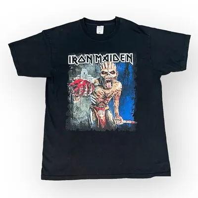 Buy Iron Maiden The Book Of Souls European Tour 2016 T-shirt Black Size M Official • 19.99£