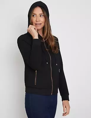 Buy Womens Jacket - Black Winter Coat - Zip Thru Hoodie - Casual Work Wear | MILLERS • 15.26£