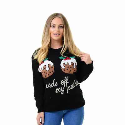 Buy Ladies Women Girls Xmas Christmas Novelty Long Sleeve Jumper Sweater Rudolph Top • 13.95£