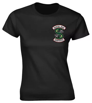 Buy Riverdale Serpents Black Womens Fitted T-Shirt OFFICIAL • 10.59£