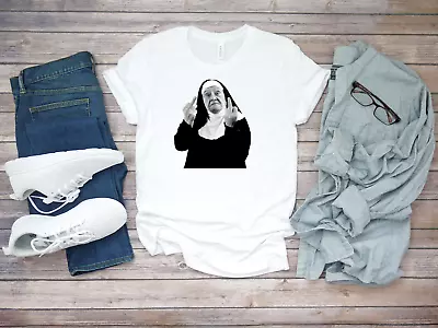 Buy Elderly Nun F*ck Off Two Middle Finger Short Sleeve White Men T Shirt F057 • 9.92£