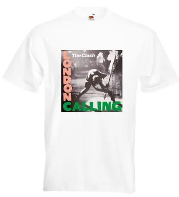 Buy The Clash London Calling T Shirt Paul Simonon Mick Jones Joe Strummer Topper • 13.95£