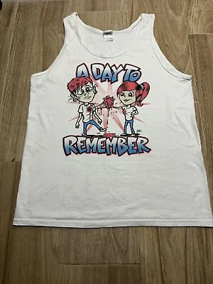 Buy Y2K 2000’s A Day To Remember Heart Tank Top Size Medium • 22.19£