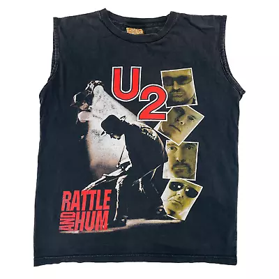 Buy Vintage  U2 'Rattle & Hum' Sleeveless Top - Medium • 37.50£