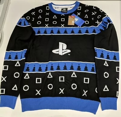 Buy Men's PlayStation Christmas Jumper Sweater, Men's Size S, New With Tags • 22.99£
