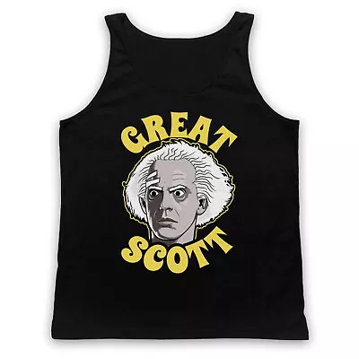 Buy Doc Back To The Future Great Scott Unofficial Sci Fi Adults Vest Tank Top • 18.99£