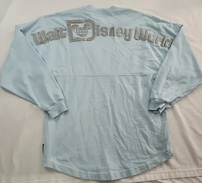 Buy Disney Parks Shirt Women Sz XS Walt Disney World Spirit Jersey Blue Cinderella • 96.50£