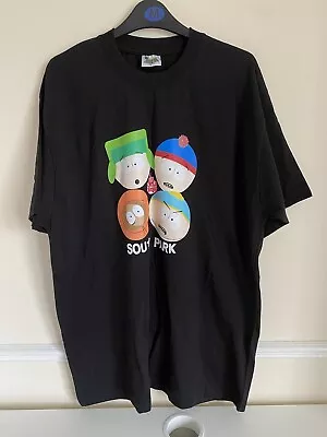 Buy Men’s Vintage South Park Comedy Central T Shirt 1999 Black Size Large Cartman • 39.99£