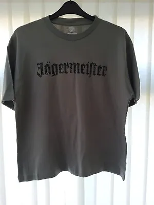 Buy Jagermeister Stag Logo Grey Short Sleeved T-Shirt Adult Medium • 10£