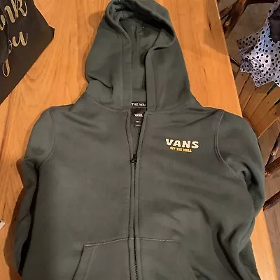 Buy Vans Off The Wall Young Mountain Sk8 Full-Zip Hoodie Sweater Small Green EUC • 12.62£