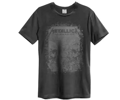 Buy Amplified Unisex T-Shirt Metallica The Black Album New Charcoal • 31.49£