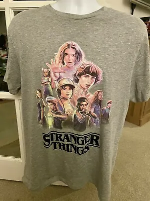 Buy Stranger Things - Mens T Shirt - Large - Black - TV Series - Primark - Used • 0.99£