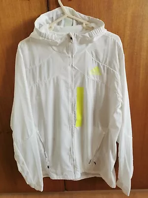Buy Adidas Marathon Translucent Jacket White Running David Beckham BNWOT Medium • 70£