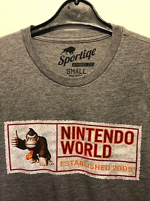 Buy Nintendo World Established 2005 Donkey Kong Small T-Shirt VTG Style • 17.99£