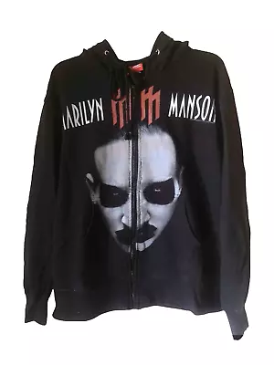 Buy Vintage Y2K 2003 Marilyn Manson Bravado Zip Hoodie M • 120.09£