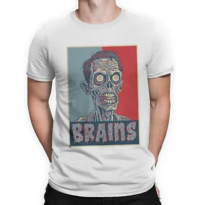 Buy Zombie T-Shirt Funny Comic Cartoon Halloween Brains Joke Gift Tee Top T Shirt • 7.99£