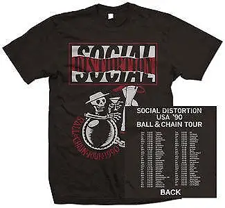 Buy New Music Social Distortion  Ball And Chain  T Shirt • 22£
