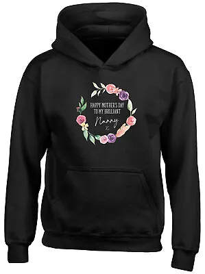 Buy Happy Mothers Day To My Brilliant Nanny Children Kid Hooded Top Hoodie Boy Girl • 13.99£